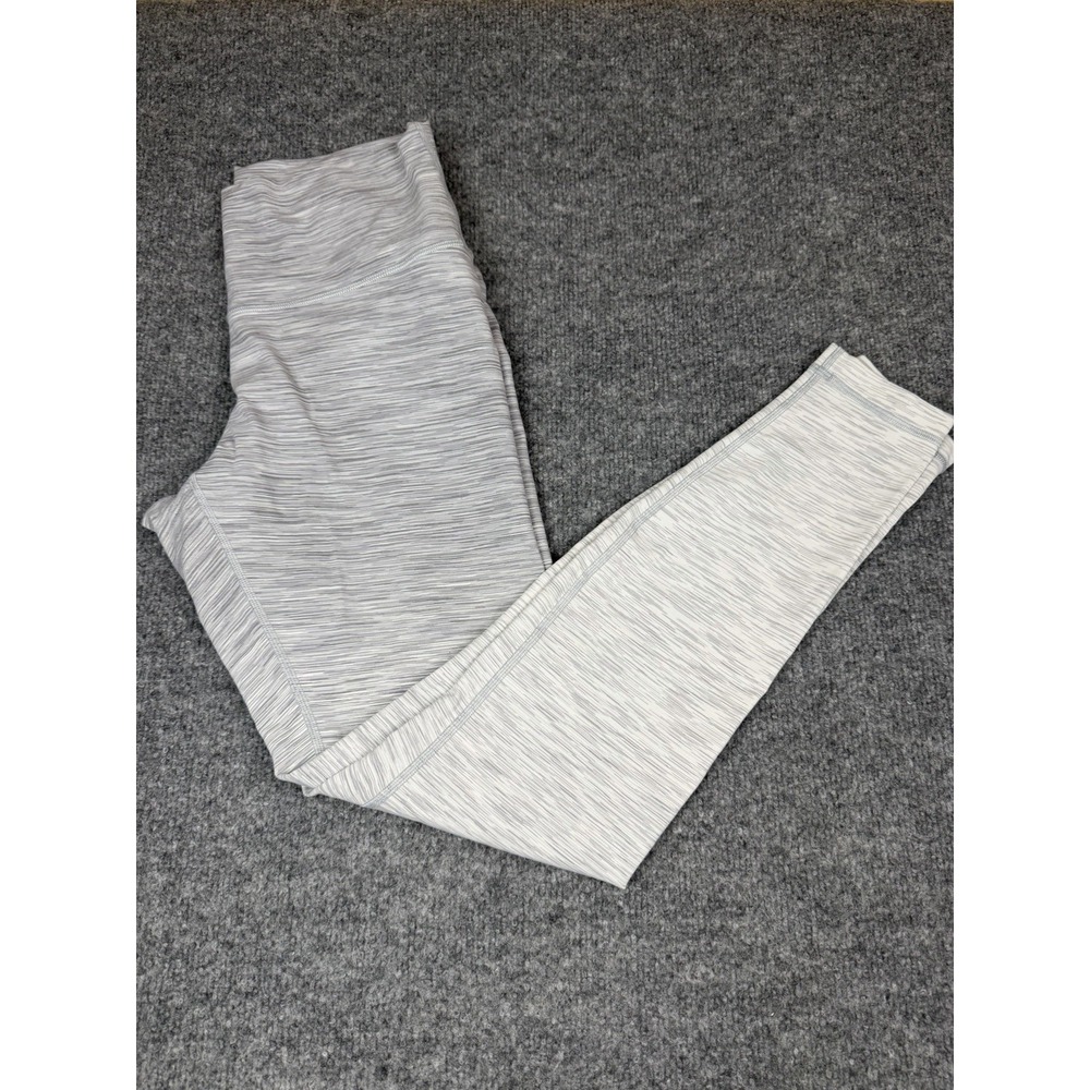 Lululemon Ombré Leggings White And Grey Size 10 Yoga Gym Pilates Workout Pants